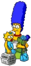 marge and maggie simpson