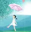 Cute Girl w/ unbrella