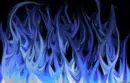 blue flames