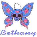 Bethany Butterfly Skull