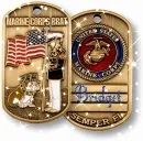 Marine Corps Brat Dog Tags (with sparkles)- Bridget