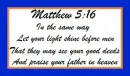 Matthew 5:16