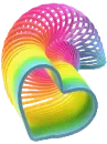 flashing heart slinky