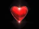 red flashing heart