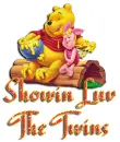 pooh and piglet showin luv the twins