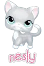littlest petshop kitty nesly