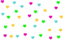 Pretty Rainbow Hearts