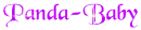 Panda Glitter Text