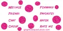 Pink glitter polka dots