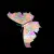 multicolored butterfly