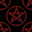 Red Pentacle Tile