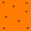 Tiny Orange Hearts