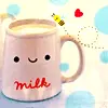 smiley milk