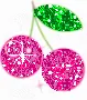 glittery cherry
