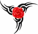 Tribal Rose Tattoo