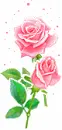 Cute rainbow rose