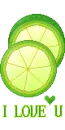 love you - green lime