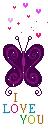 glittery butterfly