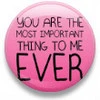 You are important button