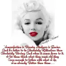 Marilyn Monroe, Imperfection is Beauty, Madness is Genius