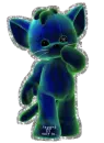 blue plaid plushie