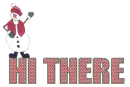 Dancing Snowman - Hi There!