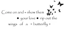 wings of a butterfly