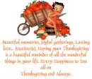Thanksgiving with betty Boop