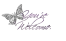 You're Welcome with butterfly