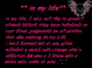 in my life