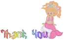 Rainbow Underwater Mermaid Text - Thank You