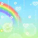 it is raining with rainbow