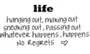 no regrets 