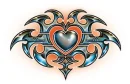 tribal heart design