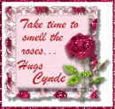 Take time to smell the roses - Cynde