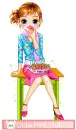 Candy Bar Doll w/ name cute pink girl