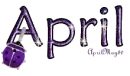 purple swinging ladybug april