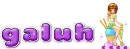Galuh purple text