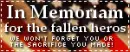 in memory of our fallen heroes