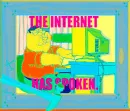 family guy getting hit by computer