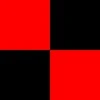 red checkered background