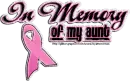 In memory of my aunt