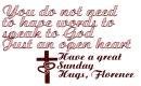 Religious Quote Florence