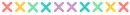 rainbow "x" divider