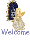a girl saying welcome