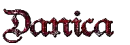 Danica - Red and Black Glitter