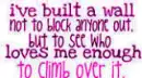 built a wall