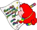 Just a little note to wish you a colorful day!