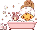 KAWAII GIRL BUBBLE BATH IN PINK