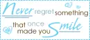 never regret